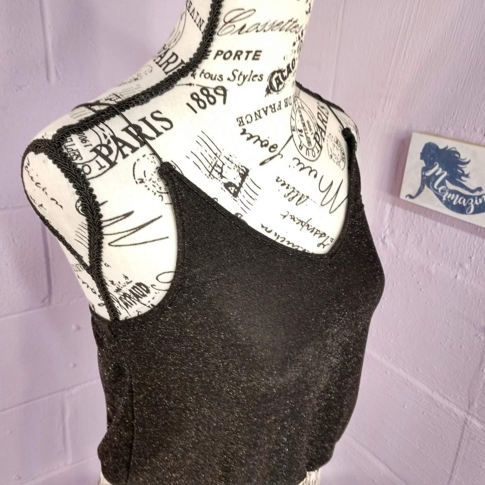 3 for $15 Adam Levine Black Shimmery Crop Top